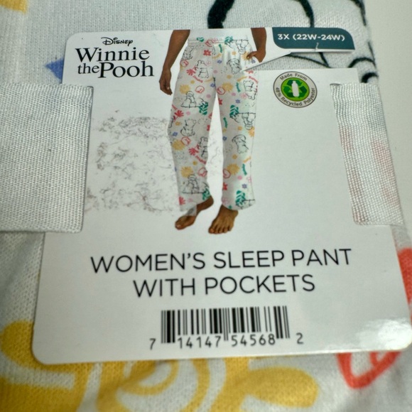 NWT. Disney Winnie the Pooh Women’s Sleep or lounge Pants, Size 2X or 3X avlb - Picture 6 of 9